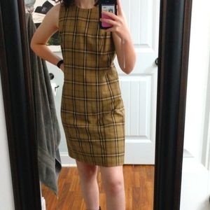 Plaid Dark Academia Dress